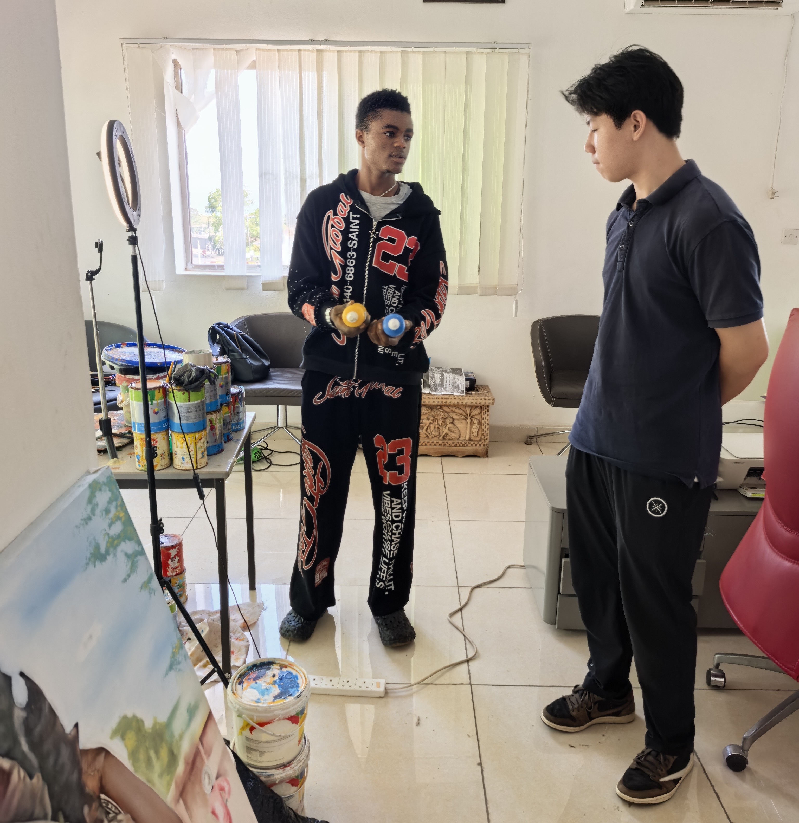 3. Aruna Kanu becomes the first Baby Zebra youth artist collaborator.