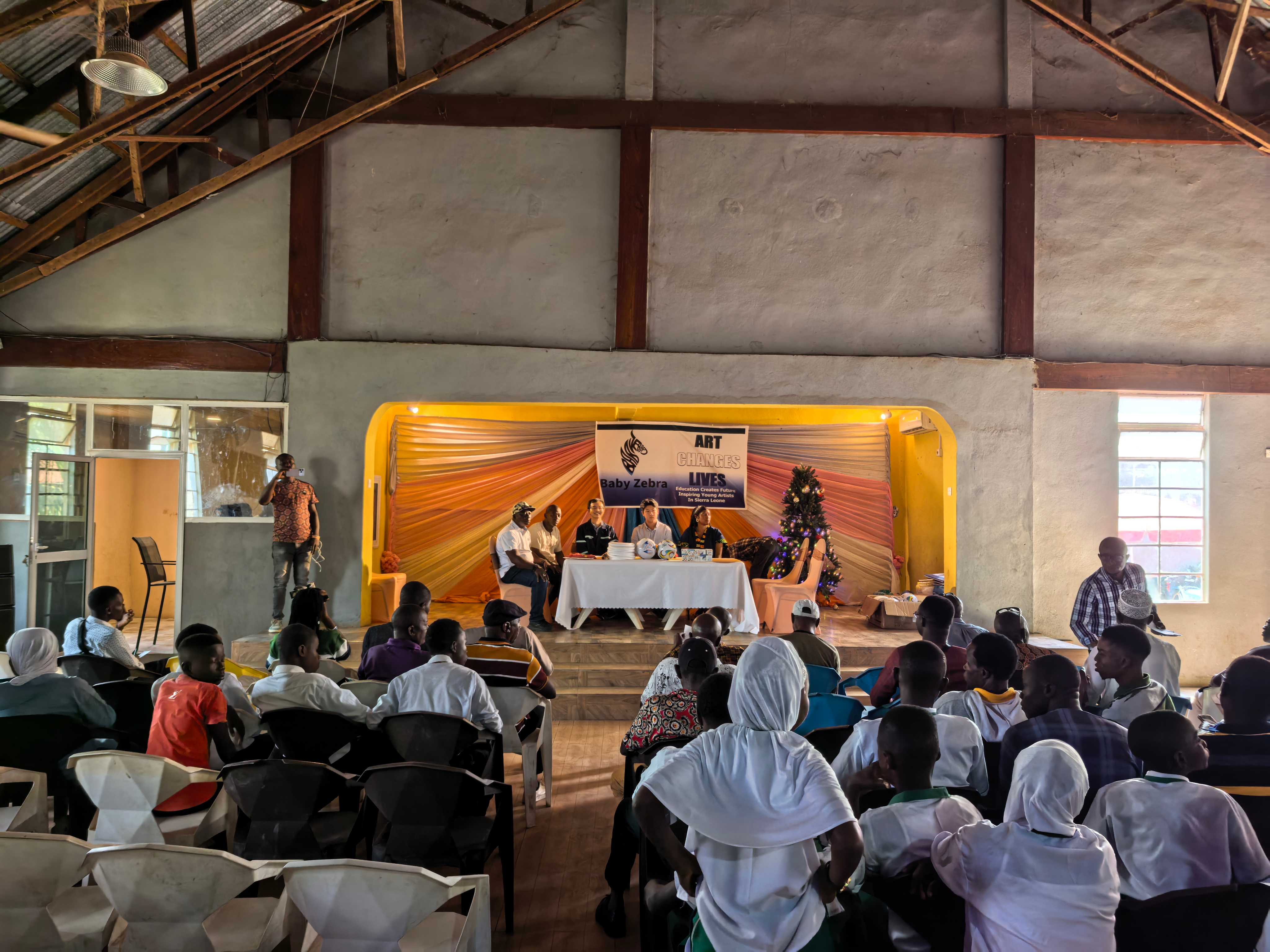 The inaugural Baby Zebra Primary and Secondary School Pupils' Art Competition awards ceremony was grandly held at the Tongo Community Hall.     10 January 2025
